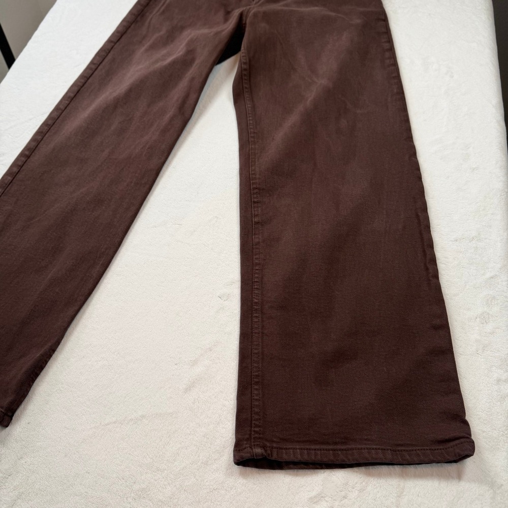 Primark Women's Wide Leg Jeans in Chocolate Brown - Picture 4 of 14